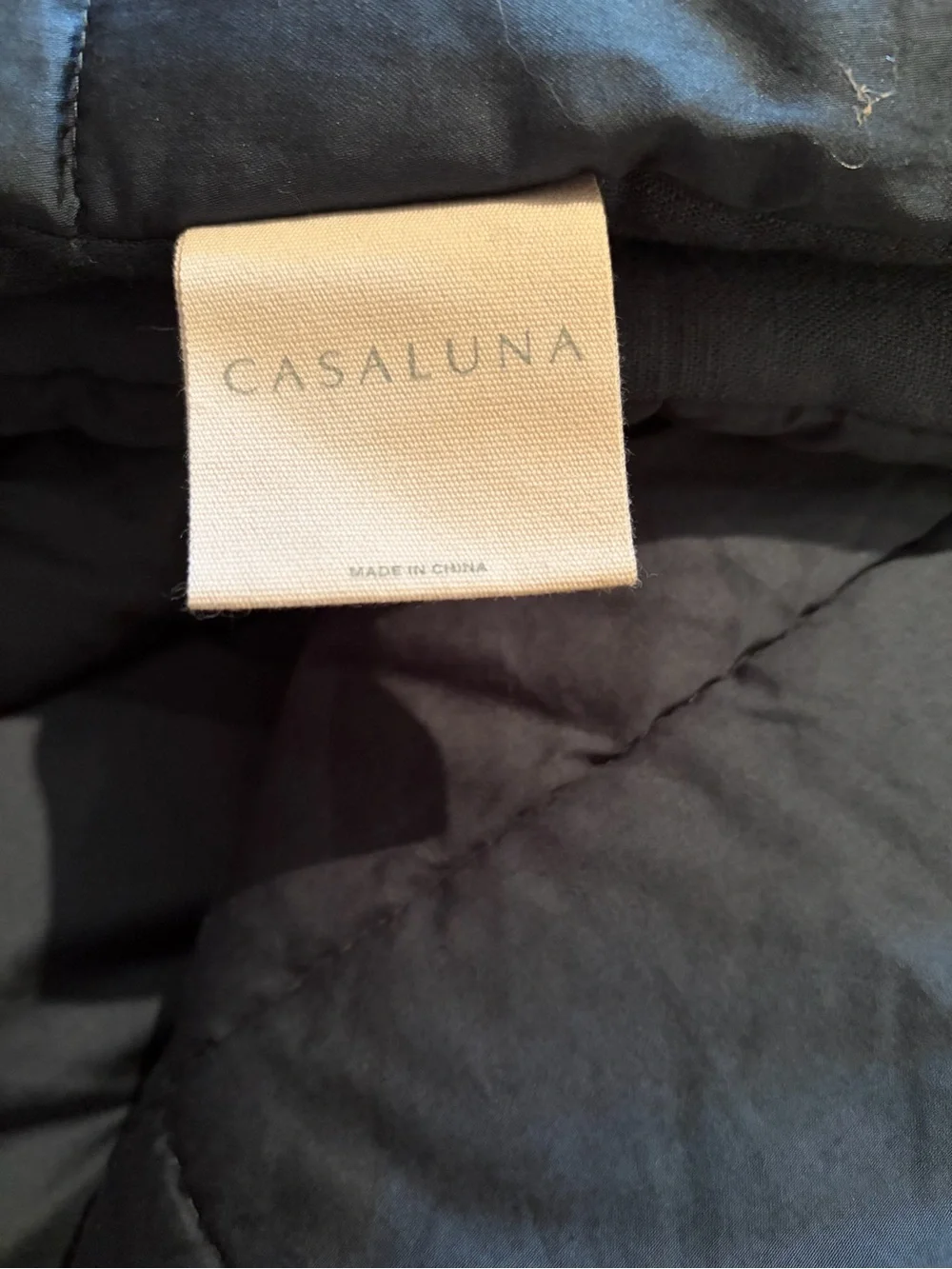 Casaluna Blue Frayed Edge Duvet Cover with Matching Throw